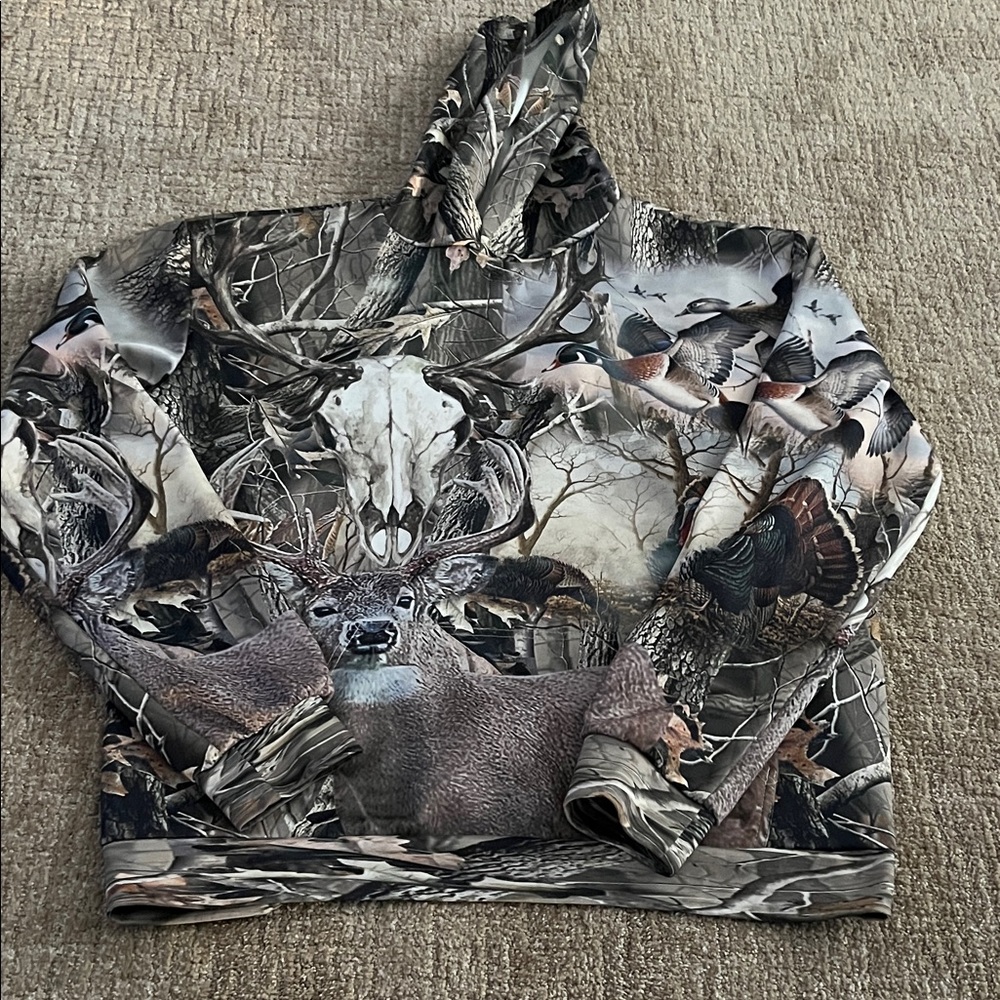 Camouflage Wildlife Print Hoodie